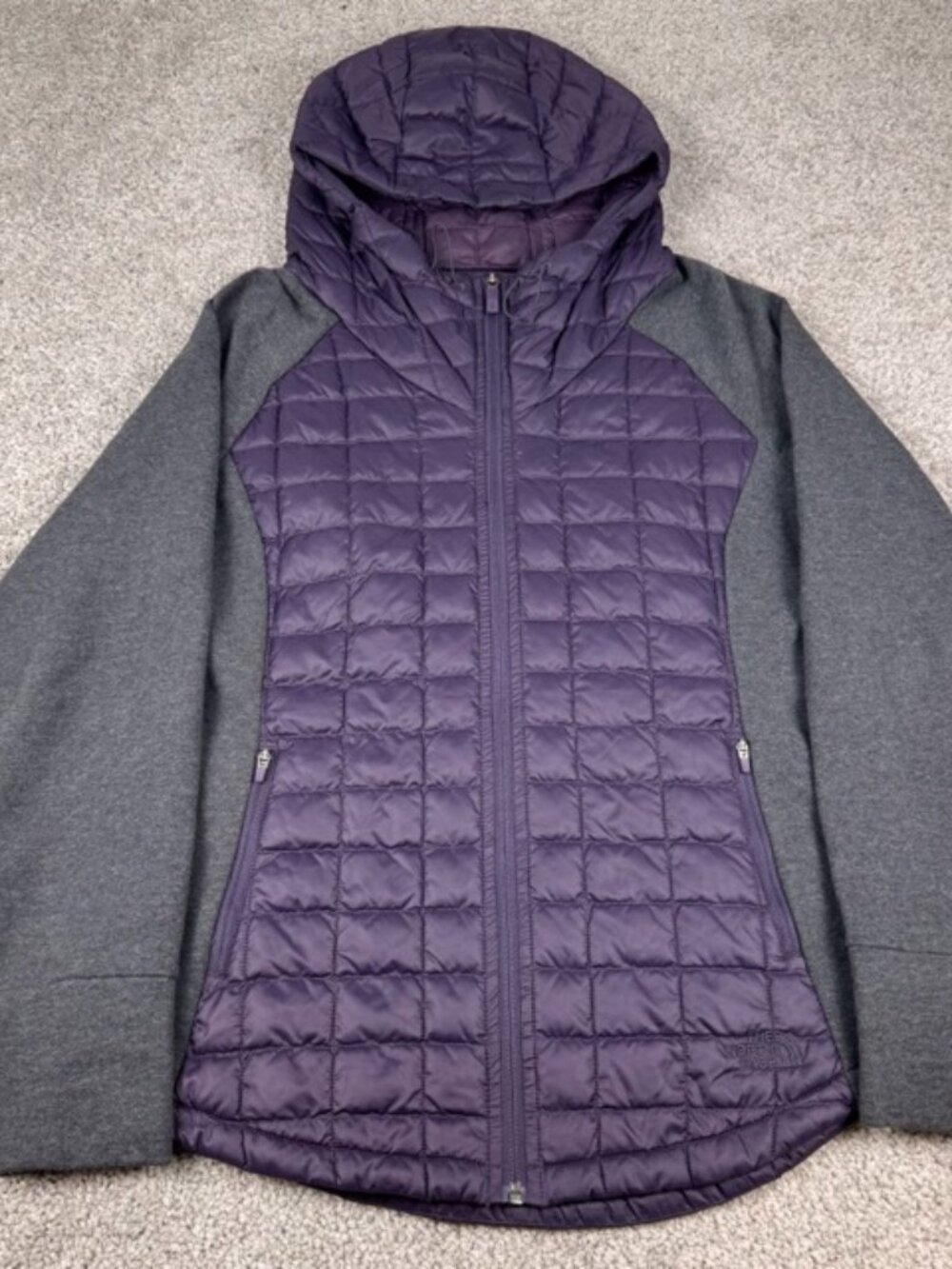 The North Face Jacket Womens Large Purple ThermoBall Eco Hybrid Quilted Hiking